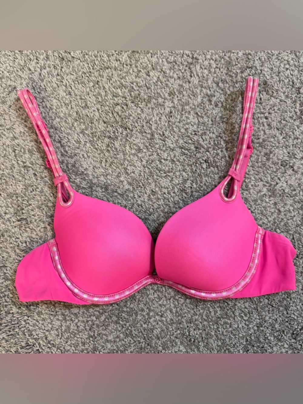 Victoria's Secret Sexy Little Things Vintage Size 32A Pink Double Strap Bra